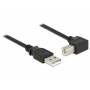 Delock - DeLOCK - USB-Kabel - USB2.0 Typ A, 4-polig (M) - USB2.0 Typ B (M) gewinkelt 90 - 1,0m - Schwarz (83519)