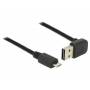 Delock - DELOCK USB Kabel A -> Micro-B St/St 1.00m 90sw Easy USB