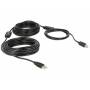 Delock - DELOCK USB 电缆 A-> B Mal/ St 20.00m 活性黑色