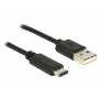 Delock - USB 2.0 Kabel, USB-A Stecker > USB-C Stecker
