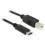 Delock - USB 2.0 Kabel, USB-C Stecker > USB-B Stecker
