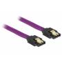 Delock - DeLOCK Premium - SATA-Kabel - Serial ATA 150/300/600 - 7-poliges SATA (M) - 7-poliges SATA (M) - 20cm - verriegelt - Violett (83