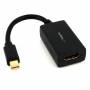 Startech.com - .com 迷你 DisplayPort 转 HDMI 适配器-mDP 转 HDMI（插头/插座）转换器-1920x1200-白色-视频连接器-