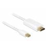 Delock - DeLOCK 83707 2m Mini DisplayPort HDMI White video cable adapter