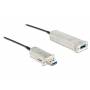 Delock - DeLOCK ShapeCable - USB-Kabelsatz (USB / USB2.0 / USB3.0) - aktives Kabel (Signalregenerierung), Flgelschrauben - Schwarz 