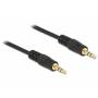 Delock - DeLOCK 1m 3.5mm M/M 1m 3.5mm 3.5mm Black audio cable