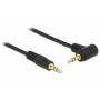 Delock - DELOCK Klinkekabel 3,5mm -> 3,5mm 90 St/St 5.00m schwarz