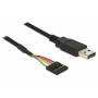 Delock - DELOCK USB Kabel TTL 6Pin Pinheader -> A Bu/St 1.80m (3,3V)