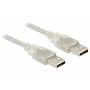 Delock - DELOCK USB Kabel A -> A St/St 2.00m transparent