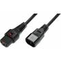 Efb - Kaltgerteverl. C14 180-C13 180,IEC Lock,2.0m,3x1.00mm