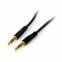 Startech - StarTech.com Cable Delgado de 91cm de Audio Estreo Conector Mini Jack 3,5mm - Plug TRRS - Macho a Macho