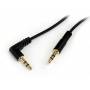 Startech - Startech.com 1 Foot Slim 3.5mm To Right Angle Stereo Audio Cable - M/m