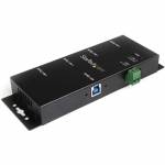 Startech - StarTech.com Montierbarer 4 Port Industrieller USB3.0 SuperSpeed Hub - Hub - 4 x SuperSpeed USB3.0 - Desktop - Gleichstrom - f&u