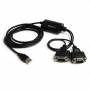 Startech - StarTech.com 2 Port FTDI USB auf Seriell RS232 Adapter - USB zu RS-232 Kabel - Serieller Adapter - USB - RS-232 x 2 - Schwarz (I