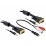  "Delock-DeLOCK 84453 3m VGA (D-Sub) + 3.5mm VGA (D-Sub) + 3.5mm Black VGA cable-Delock-Accessories"