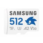 Samsung - Electronics PRO PLUS microSD Card 512GB SONIC UHS-I U3 / 180MB/s read / 130MB/s write (MB-MD512SA/LC1)