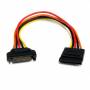 Startech - StarTech.com SATA Strom Verlngerung - Stecker / Buchse - Spannungsversorgungs-Verlngerungskabel - 15 PIN SATA Power 