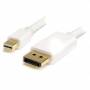 Startech - .com 2m 迷你 DisplayPort 1.2 转 DisplayPort 适配器电缆-mDP 转 DP 4k x 2k 电缆-St/ St-白色-DisplayPort 电缆-2