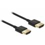 Delock - DELOCK HDMI Kabel Ethernet A -> A St/St 1.00m 3D 4K slim
