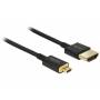 Delock - DELOCK HDMI Kabel Ethernet A ->micro D St/St 1.50m 3D 4K