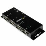 Startech - StarTech.com Hub adaptateur USB vers s�rie DB9 RS232 4 ports &ndash; Montage sur rail DIN industriel et mural