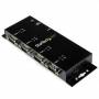 Startech - StarTech.com 4 Port USB auf Seriel RS232 Adapter Hub - Industriell DIN-Schienen - Wandmontagefhig - Serieller Adapter - US