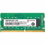 Transcend - JetRAM - DDR4 - 16 GB - SO DIMM 260-PIN - 3200 MHz / PC4-25600 - CL22 - 1.2 V - ungepuffert - non-ECC (JM3200HSE-16G)