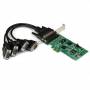 Startech - StarTech.com 4 Port Serielle PCI Express Schnittstellenkarte - 2 x RS232 2 x RS422 / RS485 - Serieller Adapter - PCIe - RS-232, 