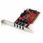 Startech - StarTech.com 4 Port USB3.0 PCI Schnittstellenkarte- PCI SuperSpeed USB3.0 Controller Karte - USB-Adapter - PCI-X Low Profile - U