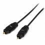 Startech - Startech.com 15ft Thin Toslink Digital Optical Spdif Audio Cable