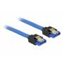 Delock - DELOCK SATA-Kabel SATA III -> SATA Bu/Bu 0.70m blau