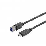 Vivolink - Vivolink PROUSBCBMM15 USB Kabel 15 m USB 3.2 Gen 1 (3.1 Gen 1) USB C USB B Schwarz (PROUSBCBMM15)