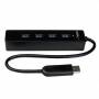 Startech - Startech.com 4 Port Usb 3.0 Hub ? Built-in Cable ? Superspeed ? Black ? Usb Splitter ? Usb Port Expander ? Usb 3 Hub