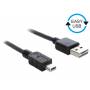 Delock - DELOCK Easy-USB-Kabel 2.0 A -> MiniB 5Pin St/St 0.5m schwarz