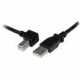 Startech - StarTech.com USB2.0 A auf B Kabel links gewinkelt - St/St - USB-Kabel - USB Typ A, 4-polig (M) - USB Typ B, 4-polig (M) - 2,0m (