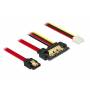 Delock - DELOCK SATA-Kabel SATA III + Floppy 4Pin ->22Pin 0.30m Bu/St