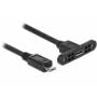 "Delock-DeLOCK - USB-Verlängerungskabel - Micro-USB Type B (M) bis Micro-USB Type B (W) Paneel montierbar - USB2.0 - 1,0m - Schwarz-Delock-Hardware/Electronic" "Delock-DeLOCK - USB-Verlängerungskabel - Micro-USB Type B (M) bis Micro-USB Type B (W) Paneel montierbar - USB2.0 - 1,0m - Schwarz-Delock-Hardware/Electronic"