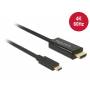  "Delock-DeLOCK 85291 2m USB C HDMI Black video cable adapter-Delock-Adapter/Cable"