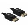 Delock - Coaxial - Videokabel - DisplayPort (M) zu DisplayPort (M) - DisplayPort 1.4 - 5 m - 8K Untersttzung - Schwarz