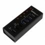 Startech - 4 Port Usb 3.0 Hub - 3 Dedicated Usb Charging Ports - Wall Mountable - Metal - Powered Usb Hub - Usb Splitter