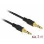 Delock - DeLOCK 85551 3m 3.5mm 3.5mm Black audio cable