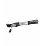 Fischer - FISCHER Mini-Fahrrad-Luftpumpe, aus Aluminium, Hhe: 295 mm kompakte Abmessungen: (H)295 x (B)80 x (T)40 mm, aus Alu - 1 St