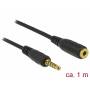 Delock - DeLOCK 85701 audio cable 1 m 3.5mm Black