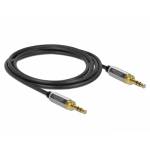 Delock - DeLOCK 85785 audio cable 1 m 3.5mm Black,Grey
