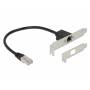 Delock - Delock 85803 Networking Cable 0.3 M Cat5e F/utp (ftp) Black