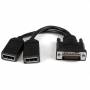 Startech - Startech.com Dms-59 To Displayport - 8in - Dms 59 To 2x Dp - Y Cable - Dms-59 Adapter - Displayport Splitter Cable - Lfh Cable
