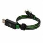 Realpower - RealPower Datenkabel LED grn micro-USB auf Lightning