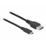 Delock - - Adapterkabel - USB-C (M) bis DisplayPort (M) - DisplayPort 1.4 - 50 cm - untersttzt 8K 60 Hz (7680 x 4320) - Schwarz