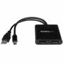 Startech - StarTech.com MST Hub Mini DisplayPort to 2x DisplayPort - mDP 1,2 to DP - Video-Verteiler - 2 x DisplayPort - Desktop (MSTMDP122