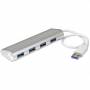 Startech - StarTech.com Portable USB Hub with Built-in Cable - Hub - 4 x SuperSpeed USB3.0 (ST43004UA)